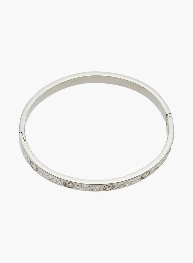 Flora Bella By Shoexpress Embellished Cuff Bracelet With Clasp Closure